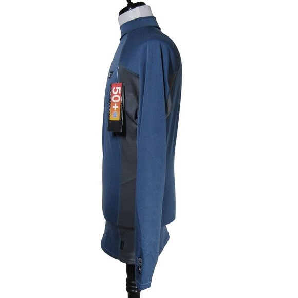 O'NEILL NWT Skins long sleeve RASHGUARD TRVLR Blue/Gray XL SPF 50 Slim Fit READ - Picture 4 of 14